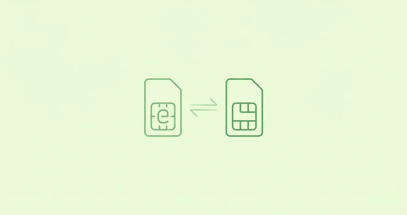 china esim vs physical sim