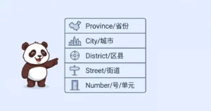 chinese address format