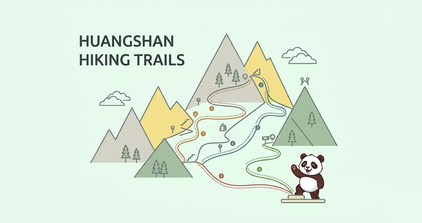 huangshan hiking trails